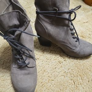 BUCKLE LACE UP BOOTIE